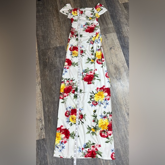 Mother Bee Maternity Short Sleeve Bodycon Floral Dress Size Small - Picture 7 of 13